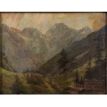 Carl PORTTMANN (1837 - 1894). "Engelbergertal in der Schweiz".