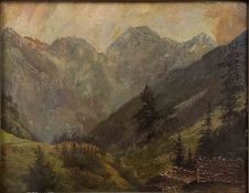 Carl PORTTMANN (1837 - 1894). "Engelbergertal in der Schweiz".