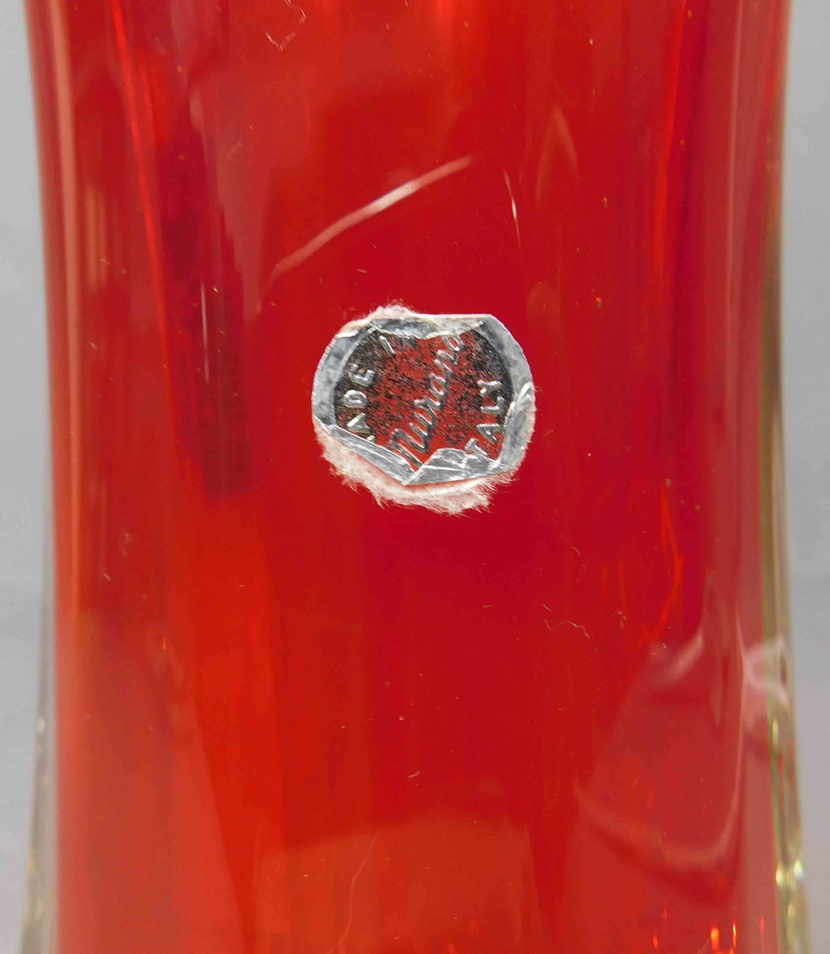 Vase Murano Italien. Um 1960. Granatenform. - Bild 7 aus 11