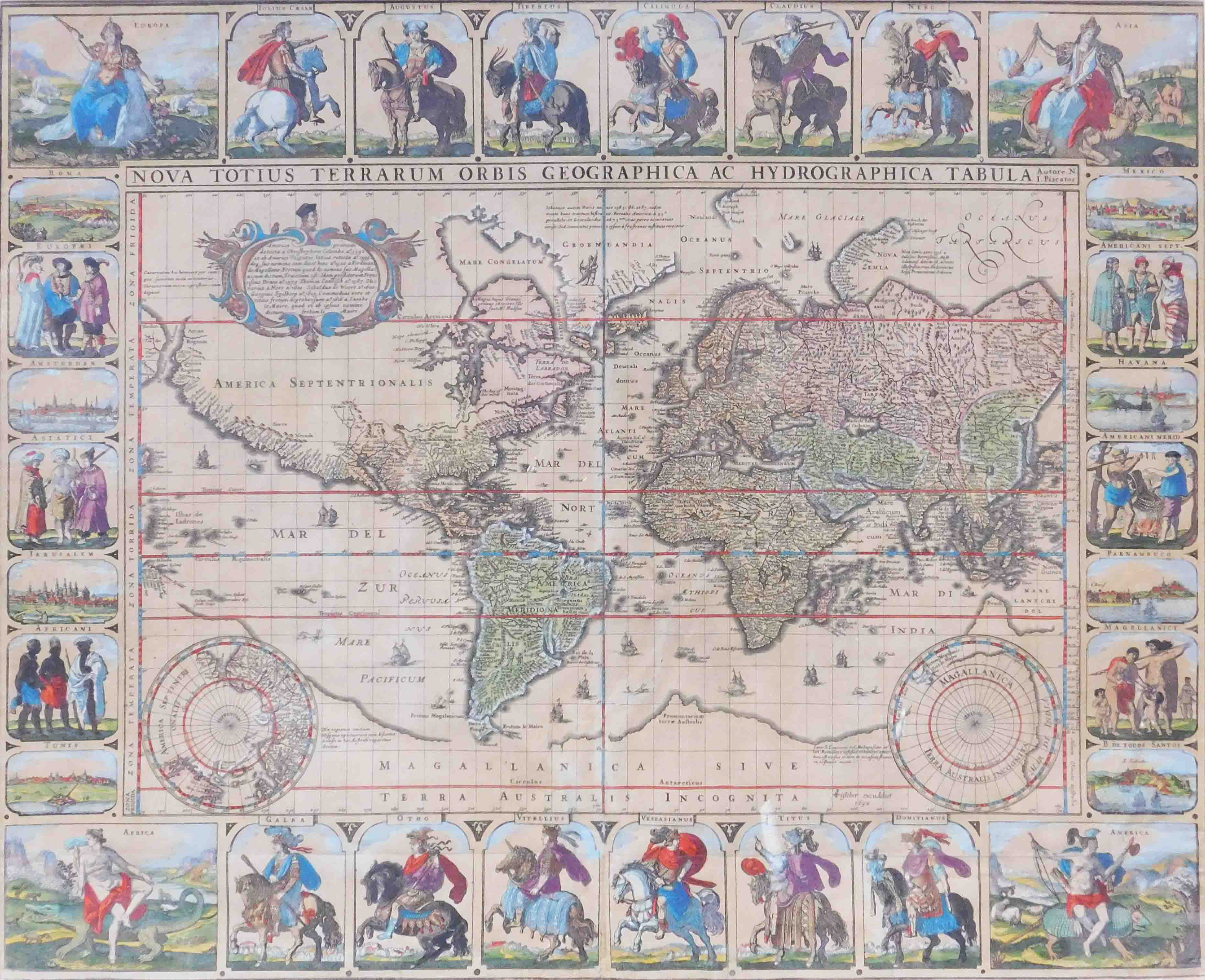 3 x Historische Karten. Afrika, Europa, Welt. - Image 21 of 27