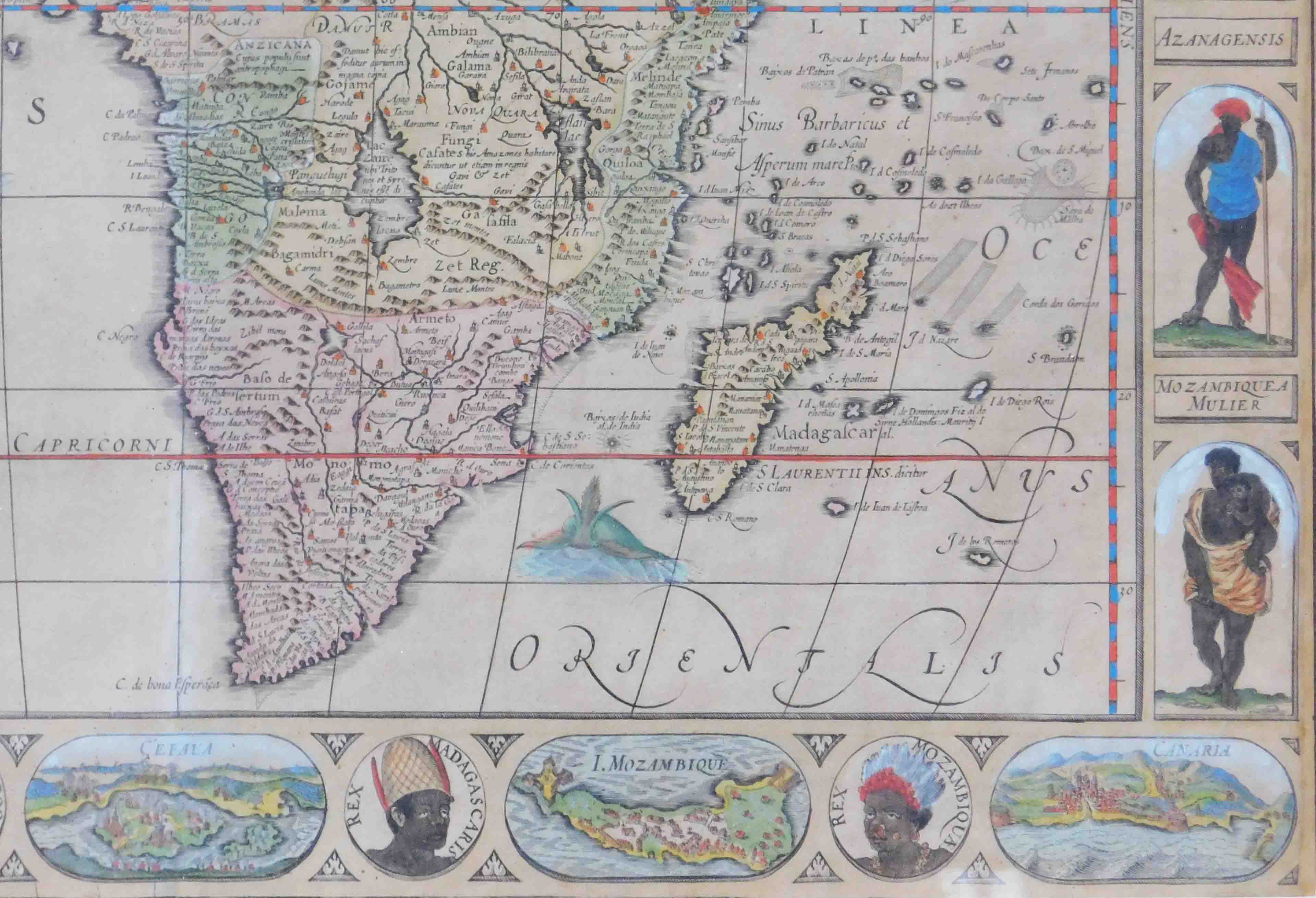 3 x Historische Karten. Afrika, Europa, Welt. - Image 7 of 27