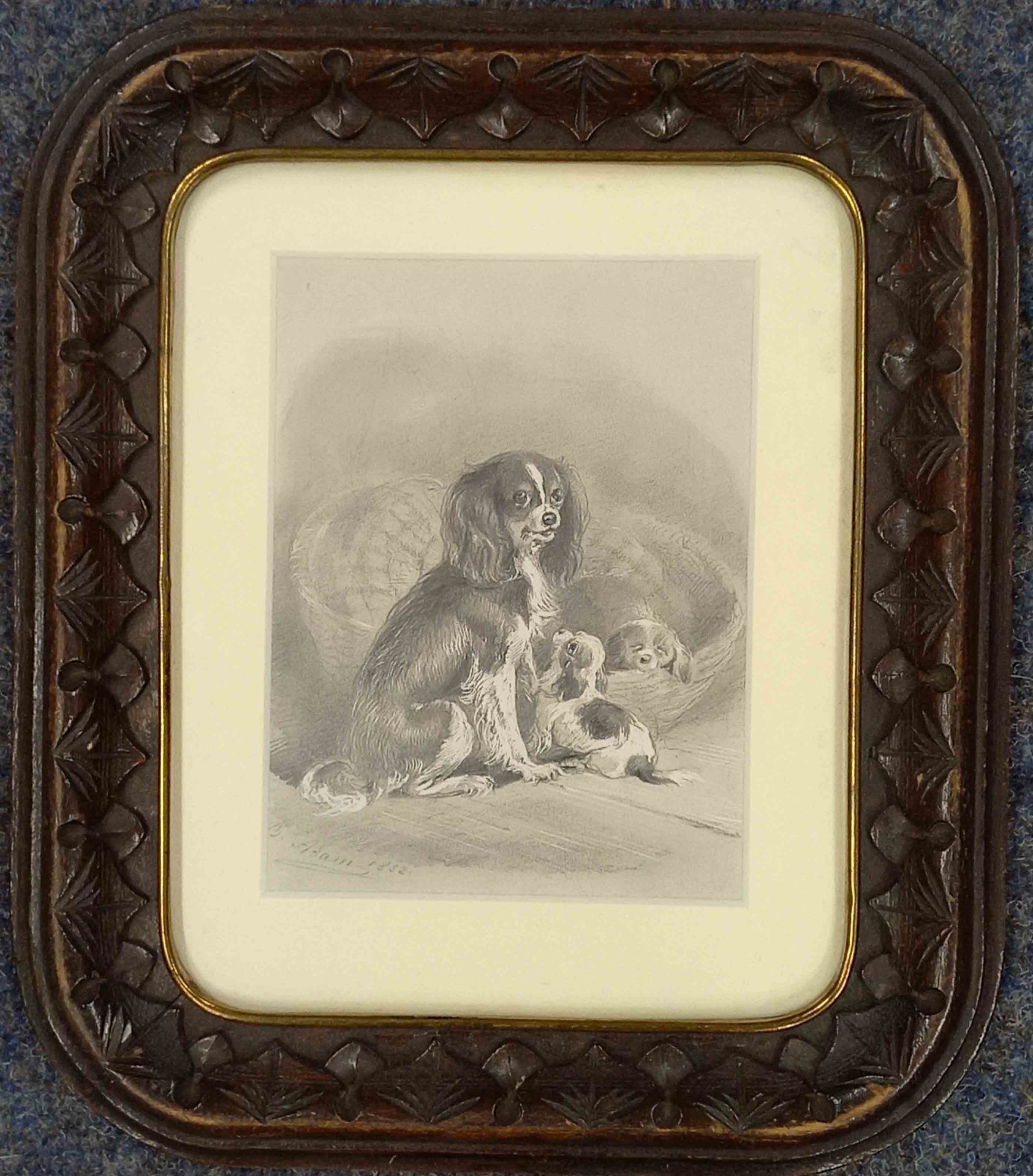 Benno Raffael ADAM (1812 - 1892). Spaniel. - Image 2 of 6
