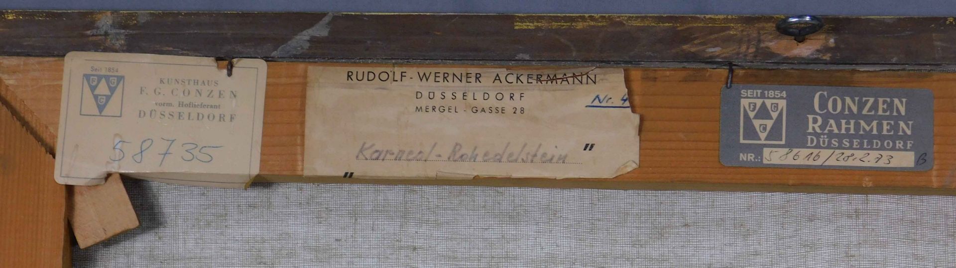 Rudolf Werner ACKERMANN (1908 - 1982). 3 Gemälde. - Image 5 of 16