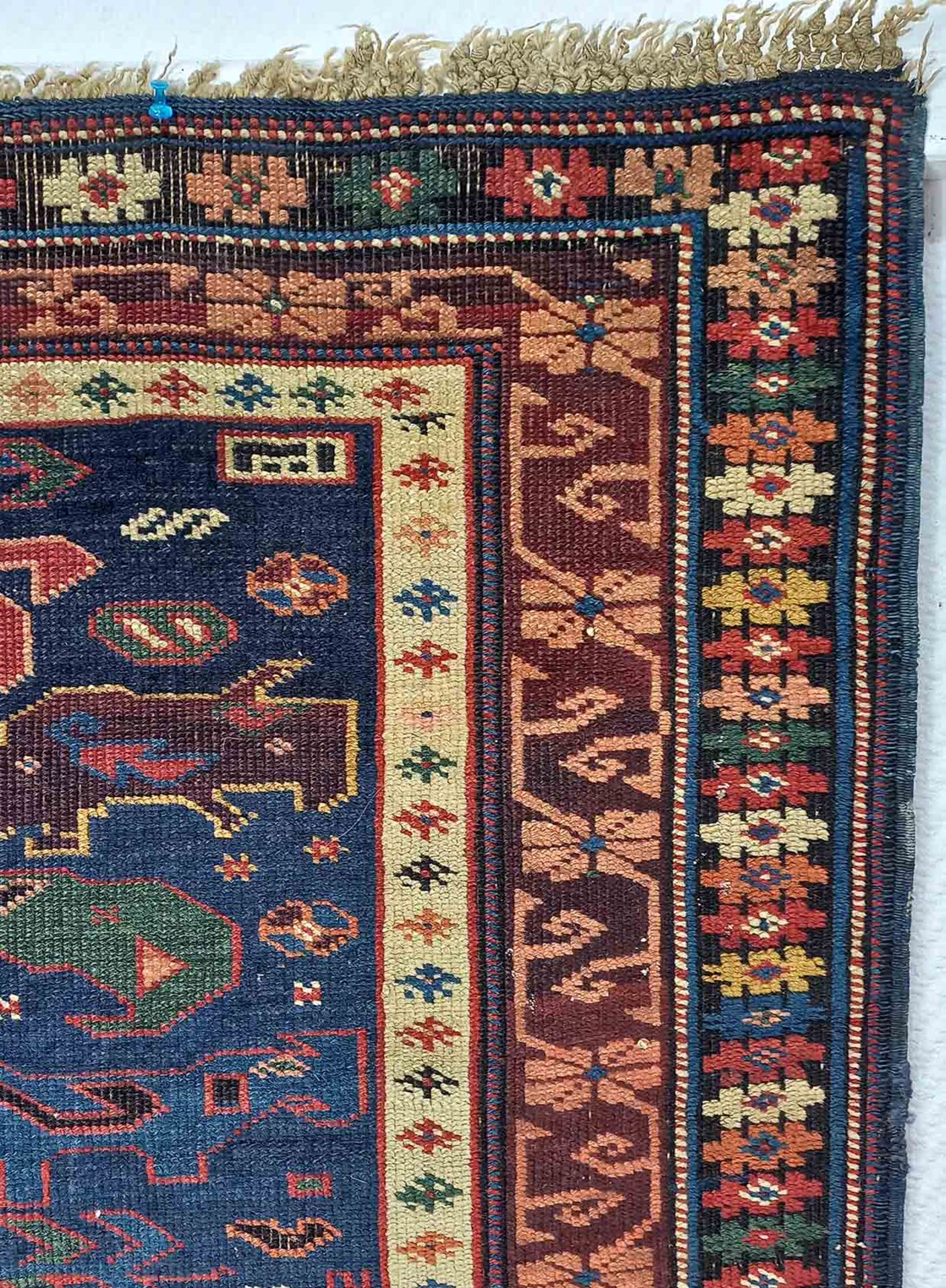 Kuba Teppich. Kaukasus antik. Mitte 19. Jahrhundert. - Bild 10 aus 13