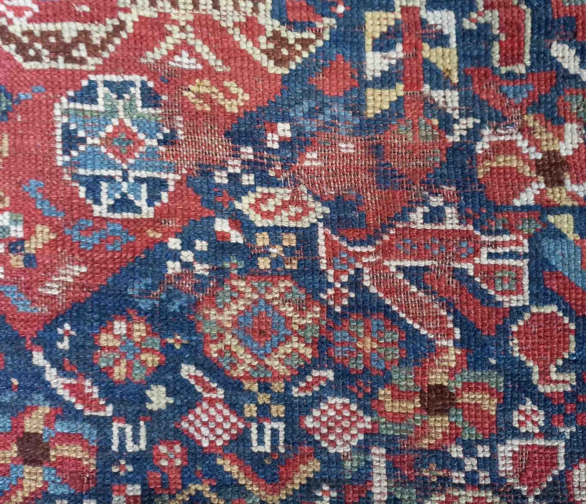 Khamseh Vogel - Teppich. Stammesteppich antik. - Bild 17 aus 24