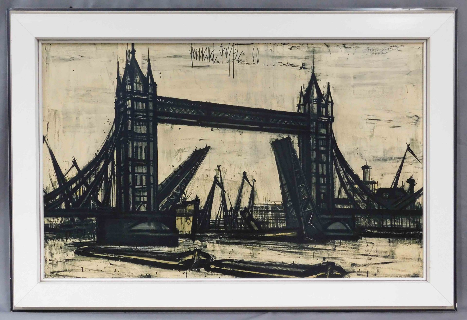 Bernard BUFFET (1928 - 1999). Tower Bridge. London. England. - Bild 2 aus 13