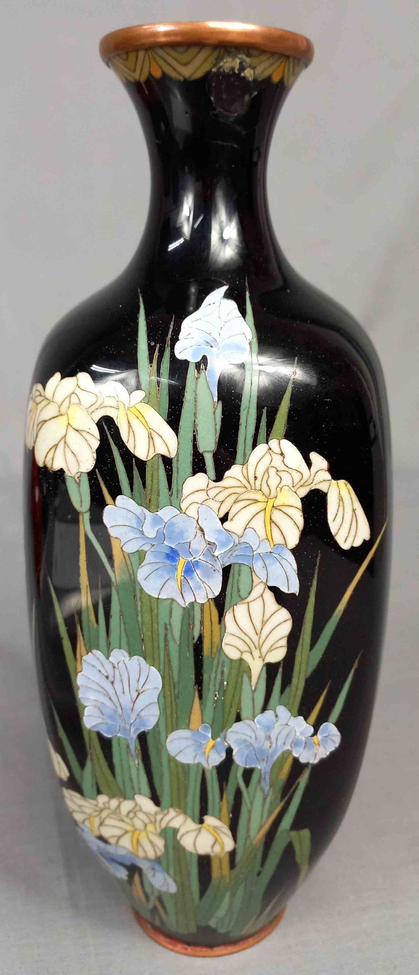 Cloisonné Vase Japan. Alt. - Image 2 of 15