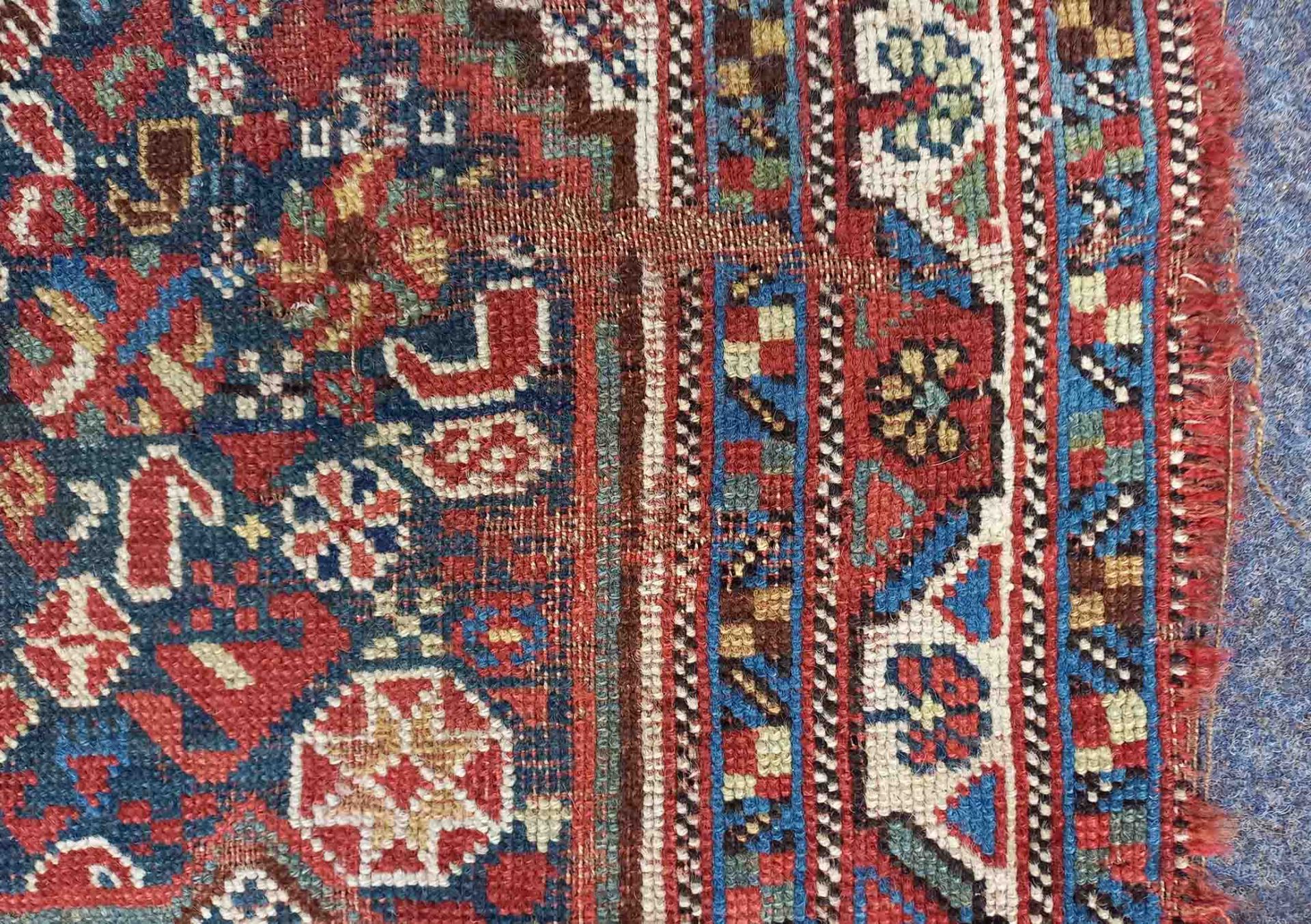 Khamseh Vogel - Teppich. Stammesteppich antik. - Bild 10 aus 24
