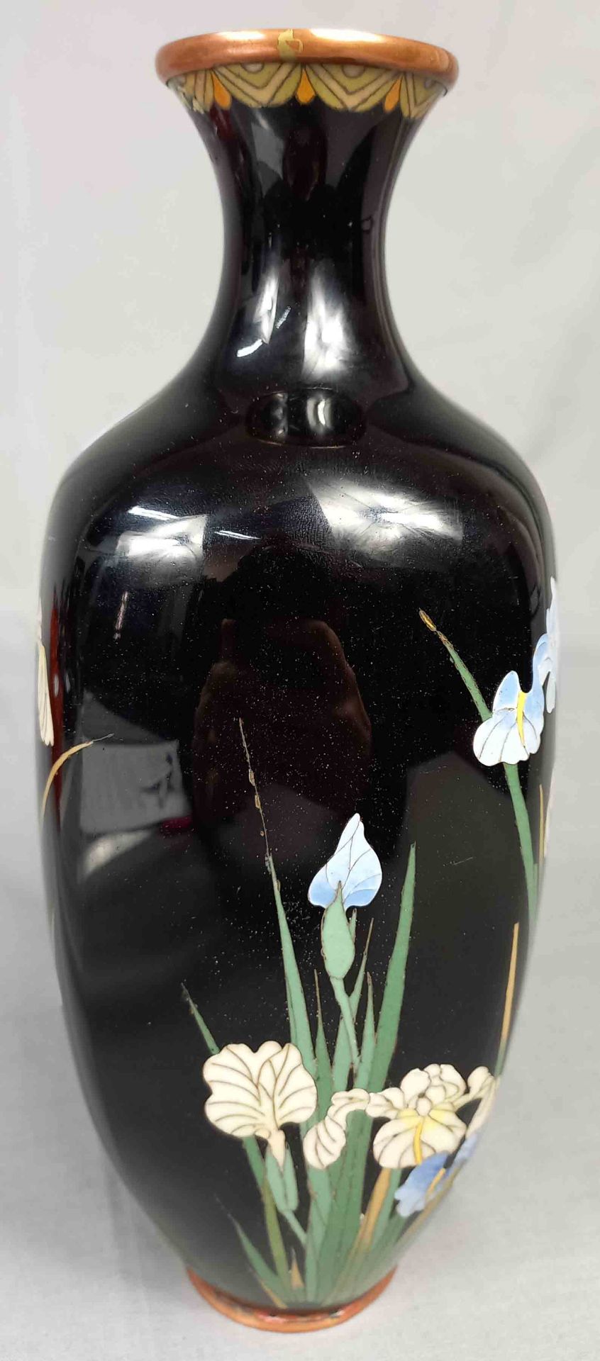 Cloisonné Vase Japan. Alt. - Image 3 of 15