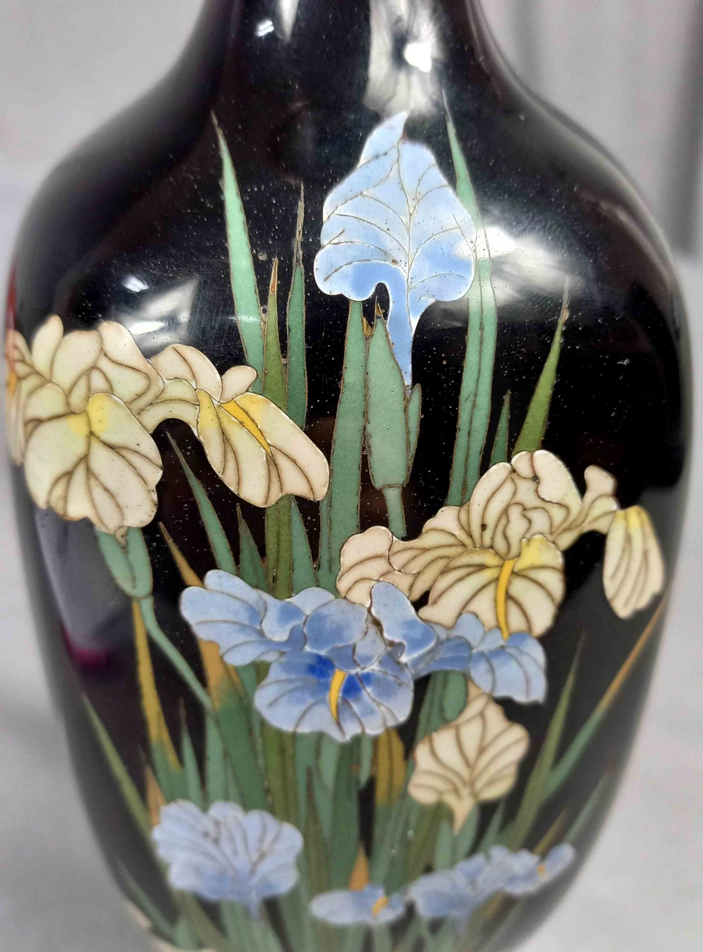 Cloisonné Vase Japan. Alt. - Image 10 of 15