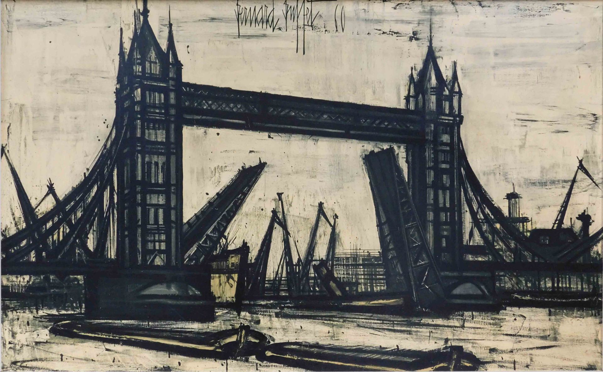 Bernard BUFFET (1928 - 1999). Tower Bridge. London. England. - Bild 5 aus 13