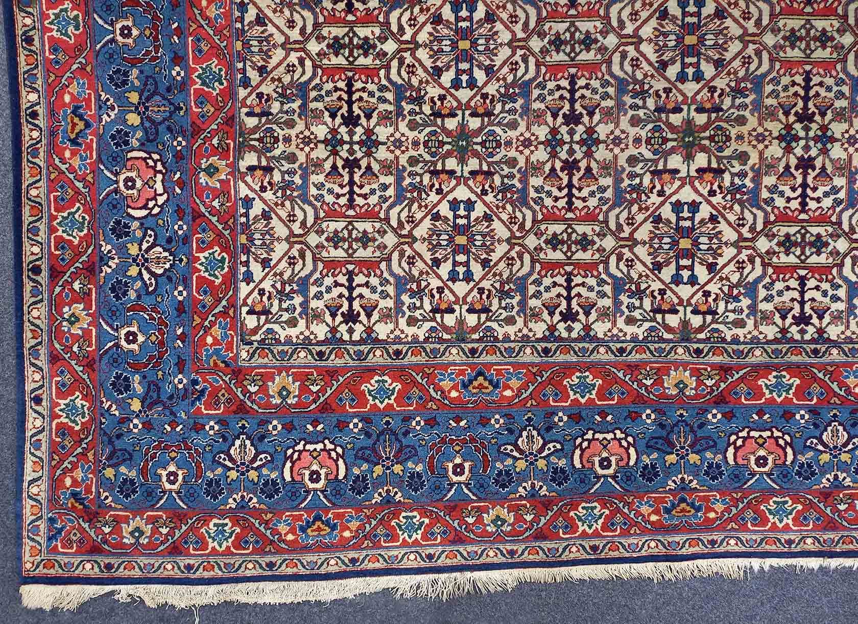 Teheran Teppich. Meisterarbeit. Antik. - Image 2 of 10