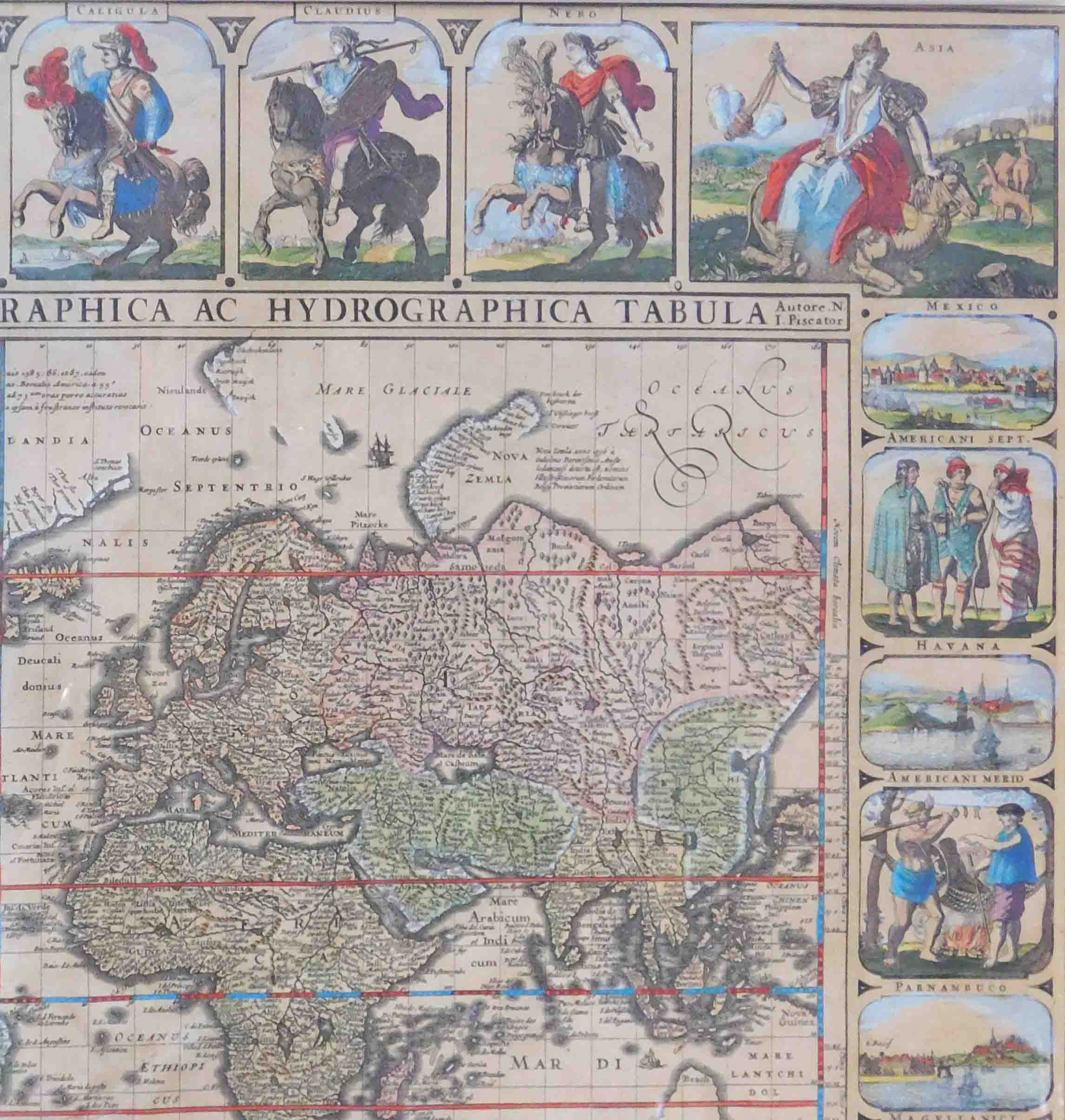 3 x Historische Karten. Afrika, Europa, Welt. - Image 24 of 27