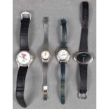 4 Vintage Armbanduhren mit Quarzwerken.