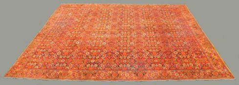 Dekkan Teppich. Zentral-Indien. Antik.