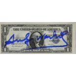 Andy WARHOL (1928-1987). Blue Acrylic Felt Handwritten Signature