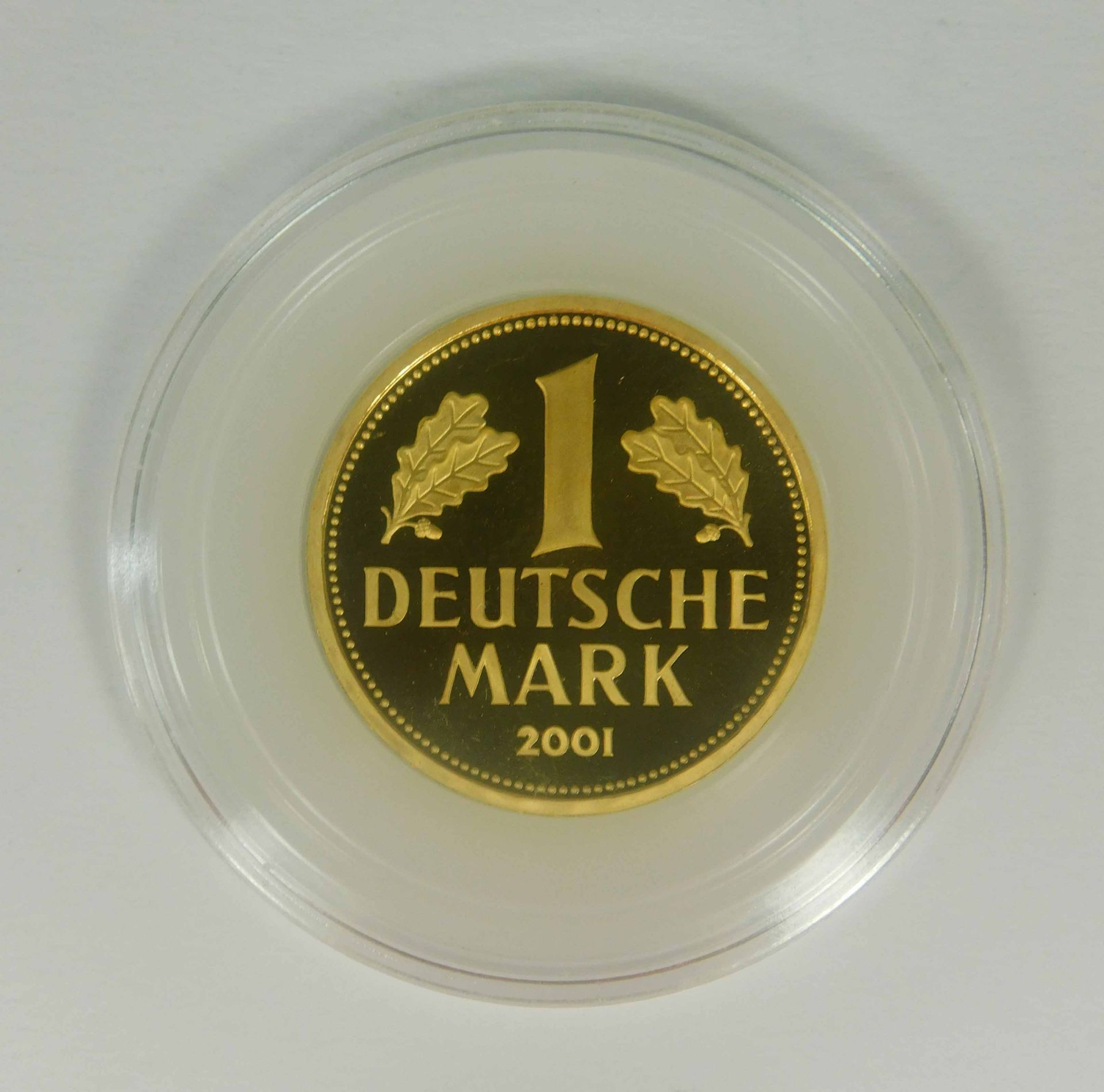 1 Mark. Münze. Gold 2001.