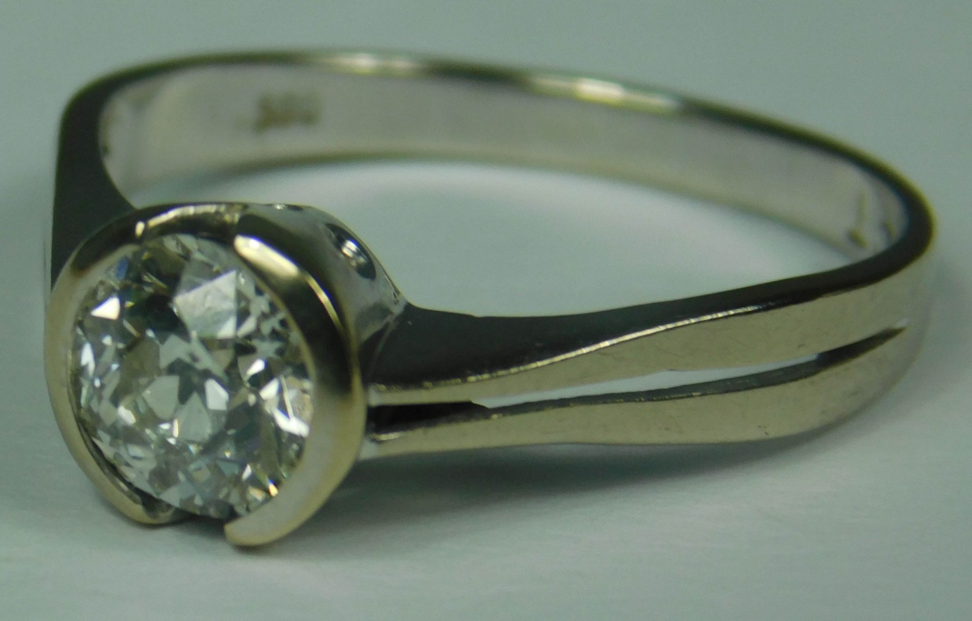 Diamant Solitär Ring. - Bild 2 aus 12