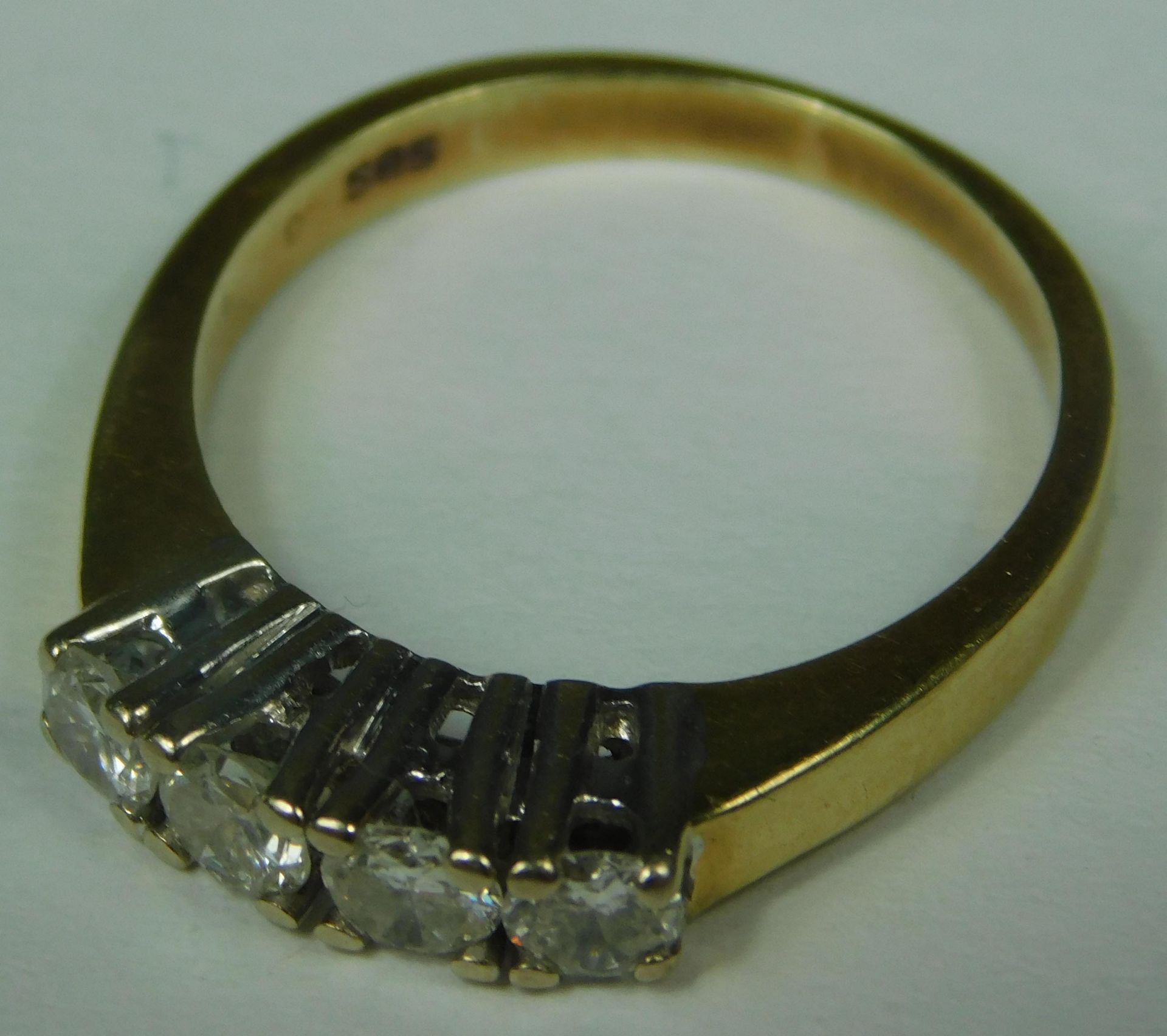 Ring Gold 585 mit Diamanten. - Image 7 of 14