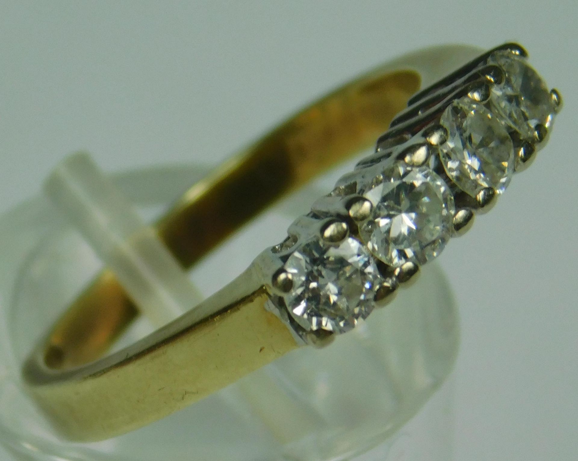 Ring Gold 585 mit Diamanten. - Image 5 of 14