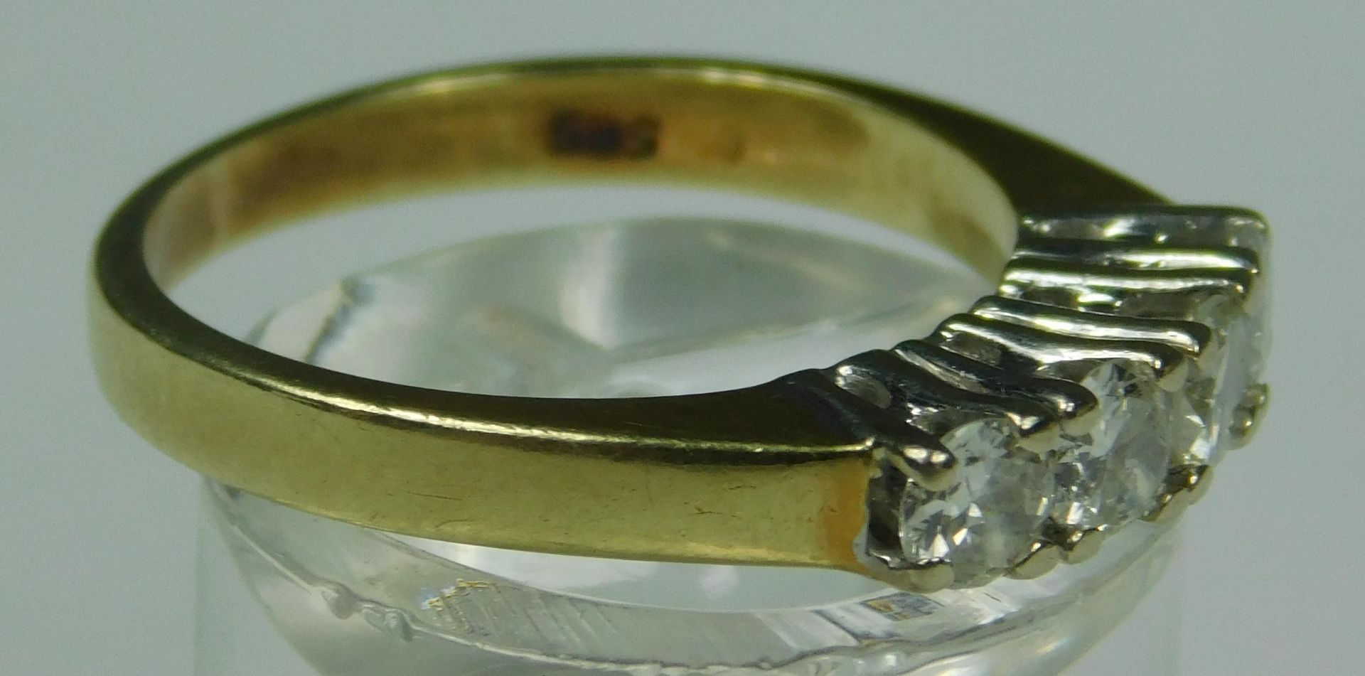 Ring Gold 585 mit Diamanten. - Image 8 of 14