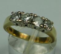 Ring Gold 585 mit Diamanten.