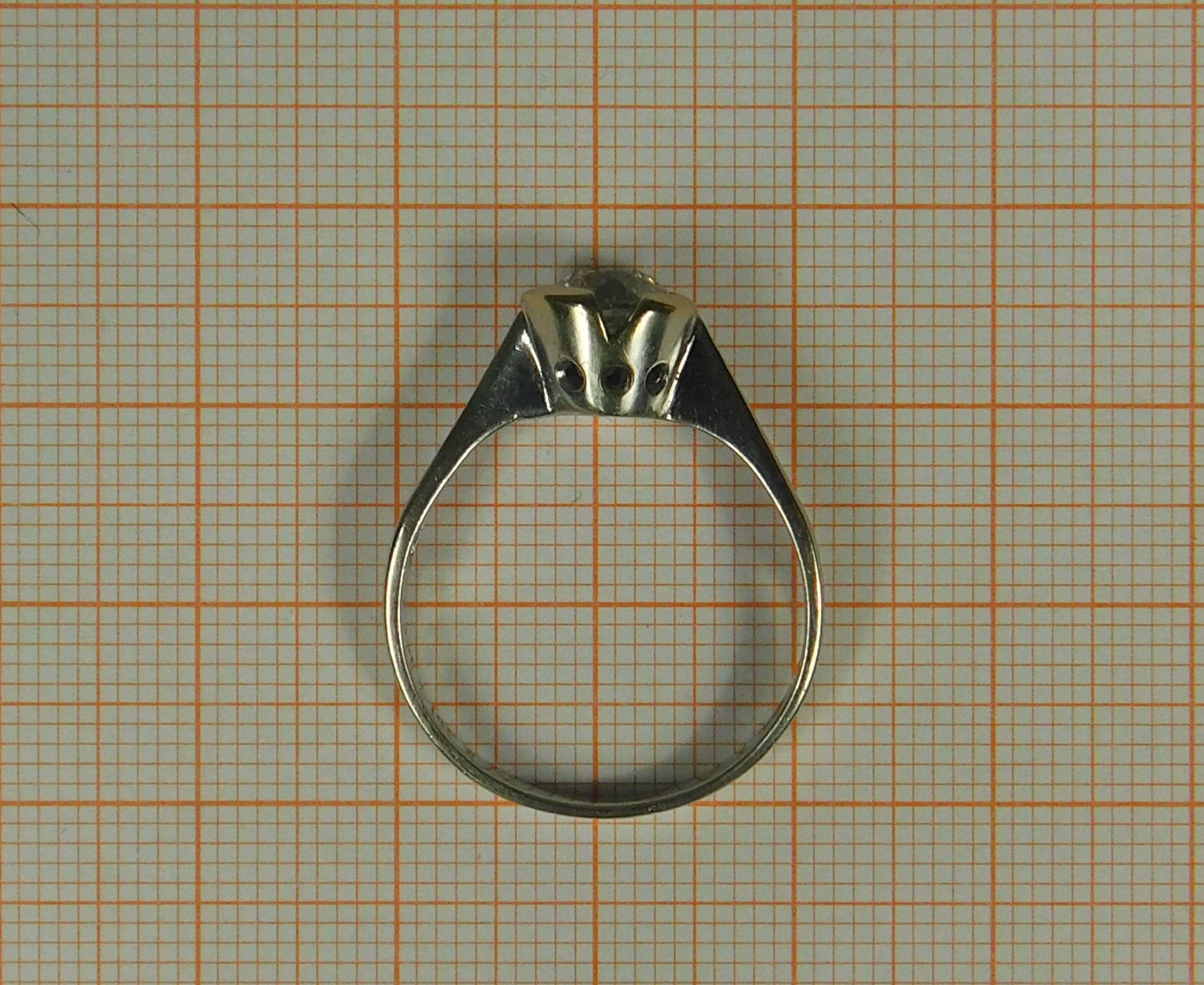 Diamant Solitär Ring. - Bild 10 aus 12