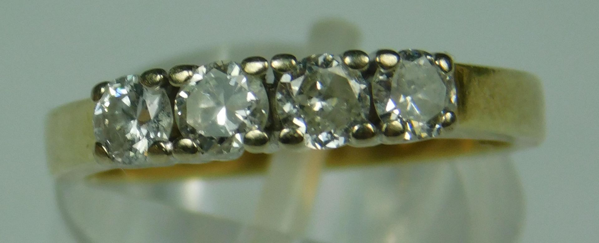 Ring Gold 585 mit Diamanten. - Image 6 of 14