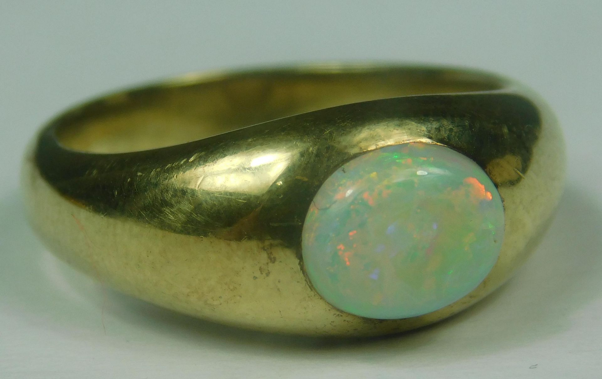 Ring 585 Gold mit Opal. - Bild 4 aus 12