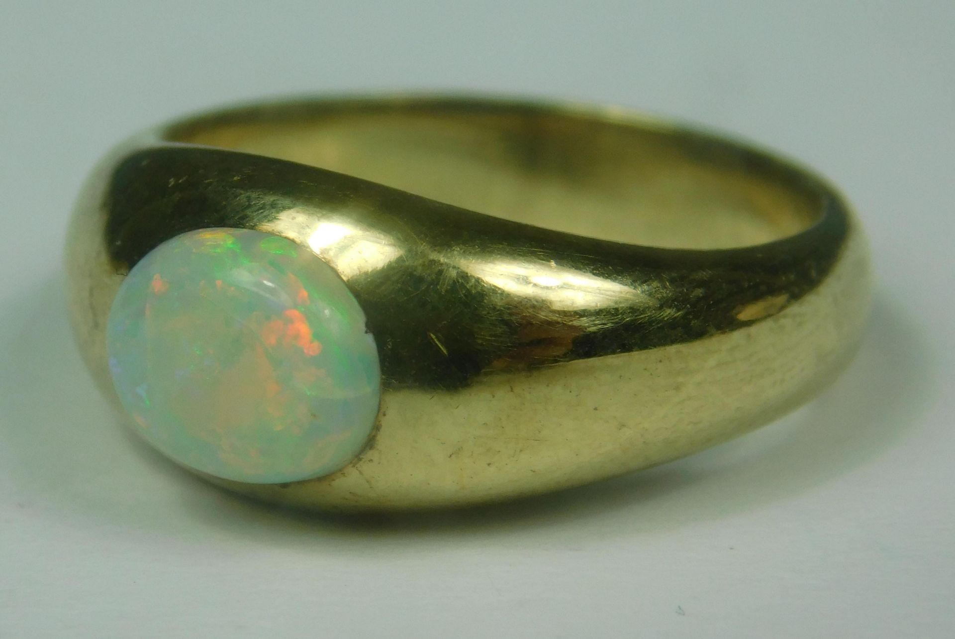 Ring 585 Gold mit Opal. - Bild 5 aus 12