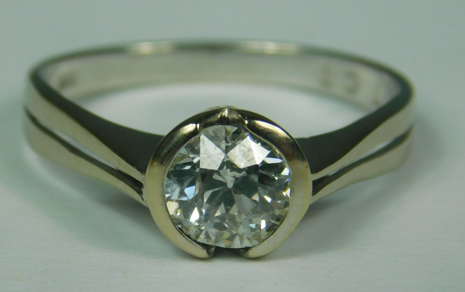 Diamant Solitär Ring.