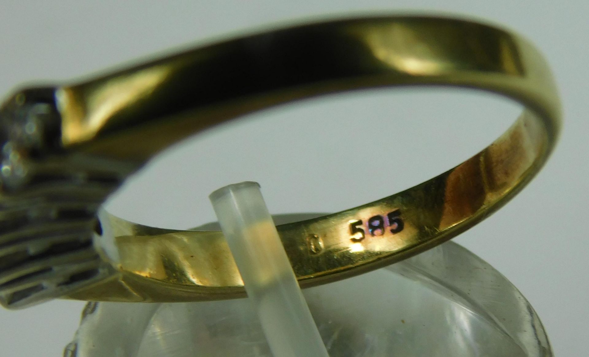 Ring Gold 585 mit Diamanten. - Image 9 of 14