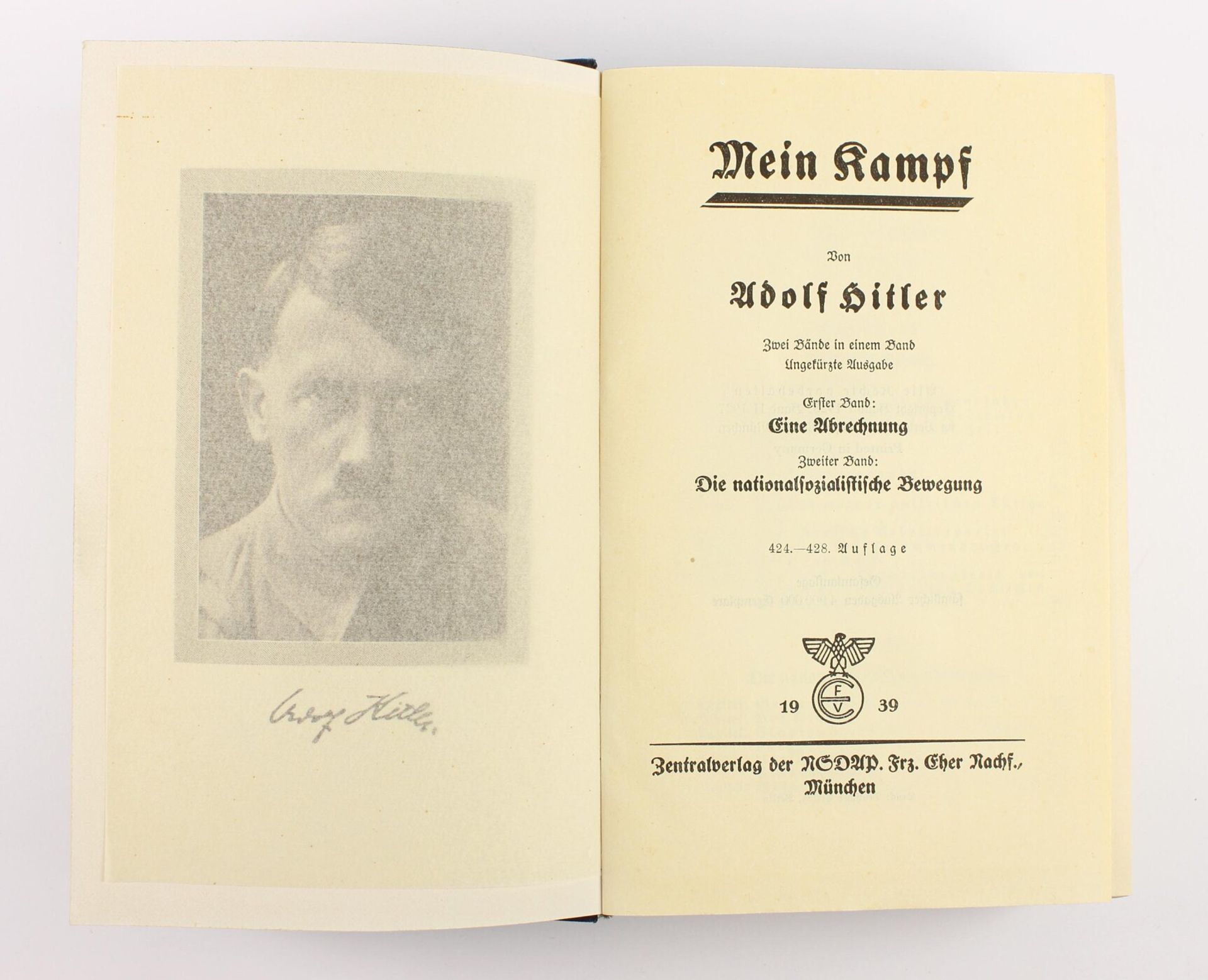 Adolf Hitler "Mein Kampf", - Bild 3 aus 3