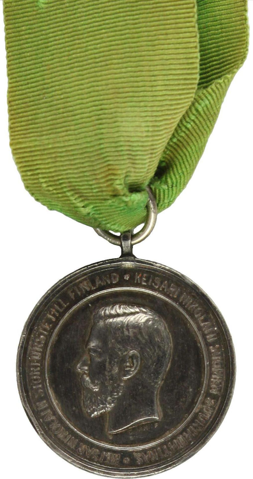 Silberne Medaille Zar Nikolaus II. - Bild 2 aus 3