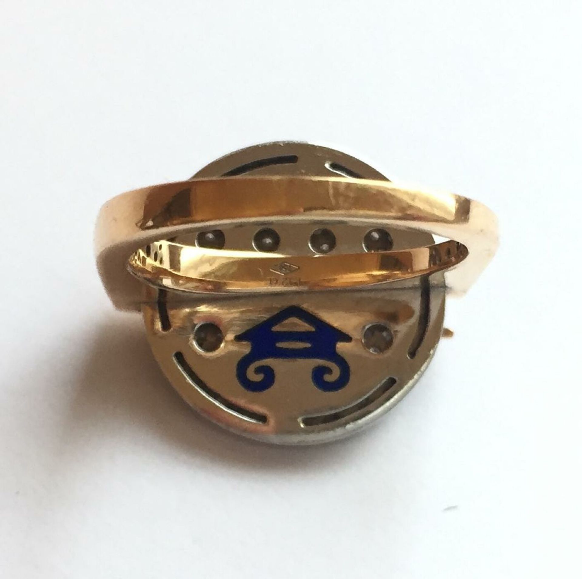 Rosegold-Ring mit Brillanten, - Image 5 of 5