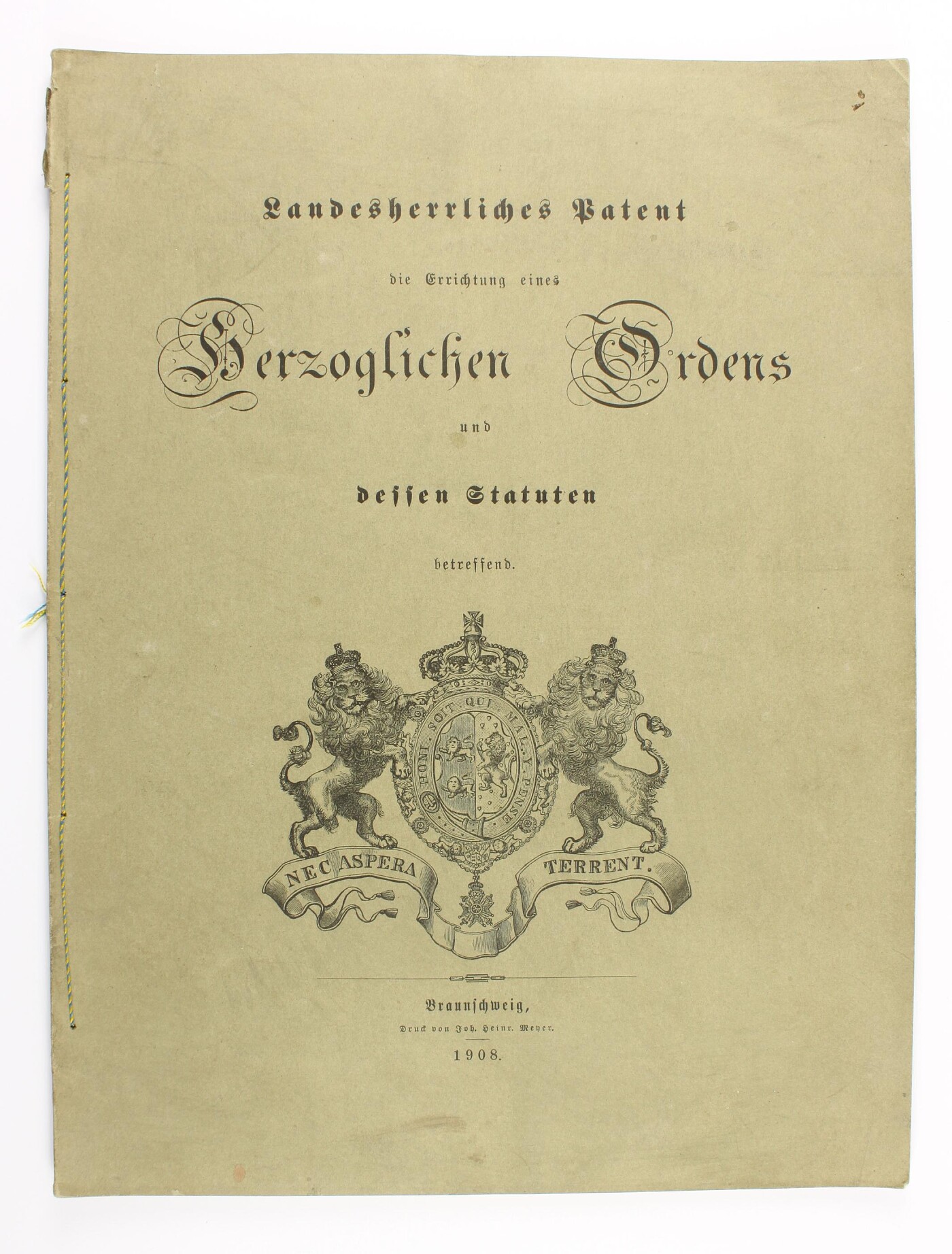 Statuten des Herzoglichen Hausordens - Image 3 of 3