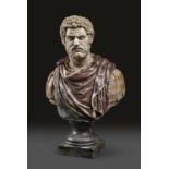 MARBLE DUST SCULPTURE OF THE BUST OF CARACALLA EARLY 20TH CENTURY