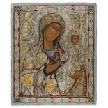 RUSSIAN TEMPERA ICON LATE 19TH CENTURY