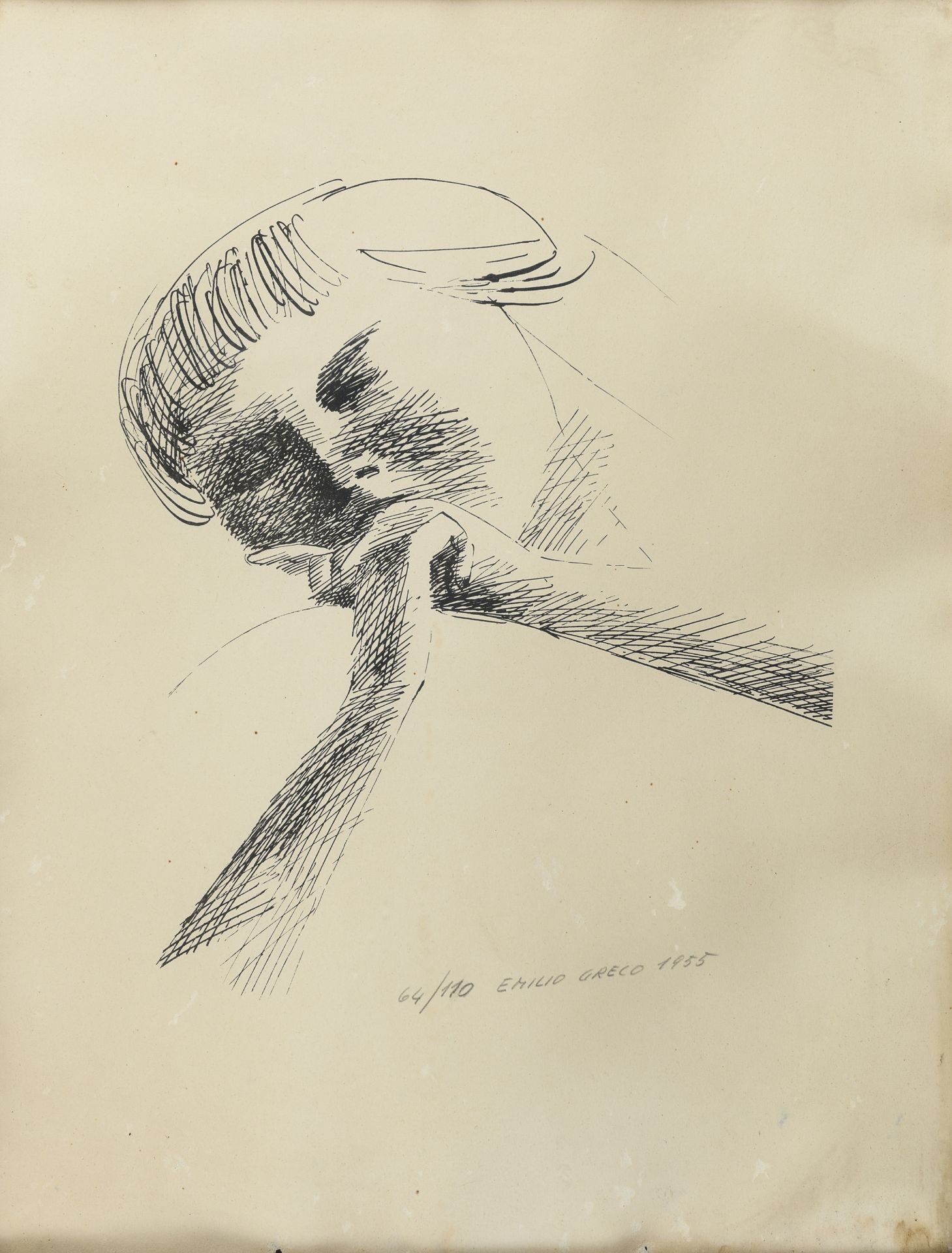 LITHOGRAPH BY EMILIO GRECO 1955