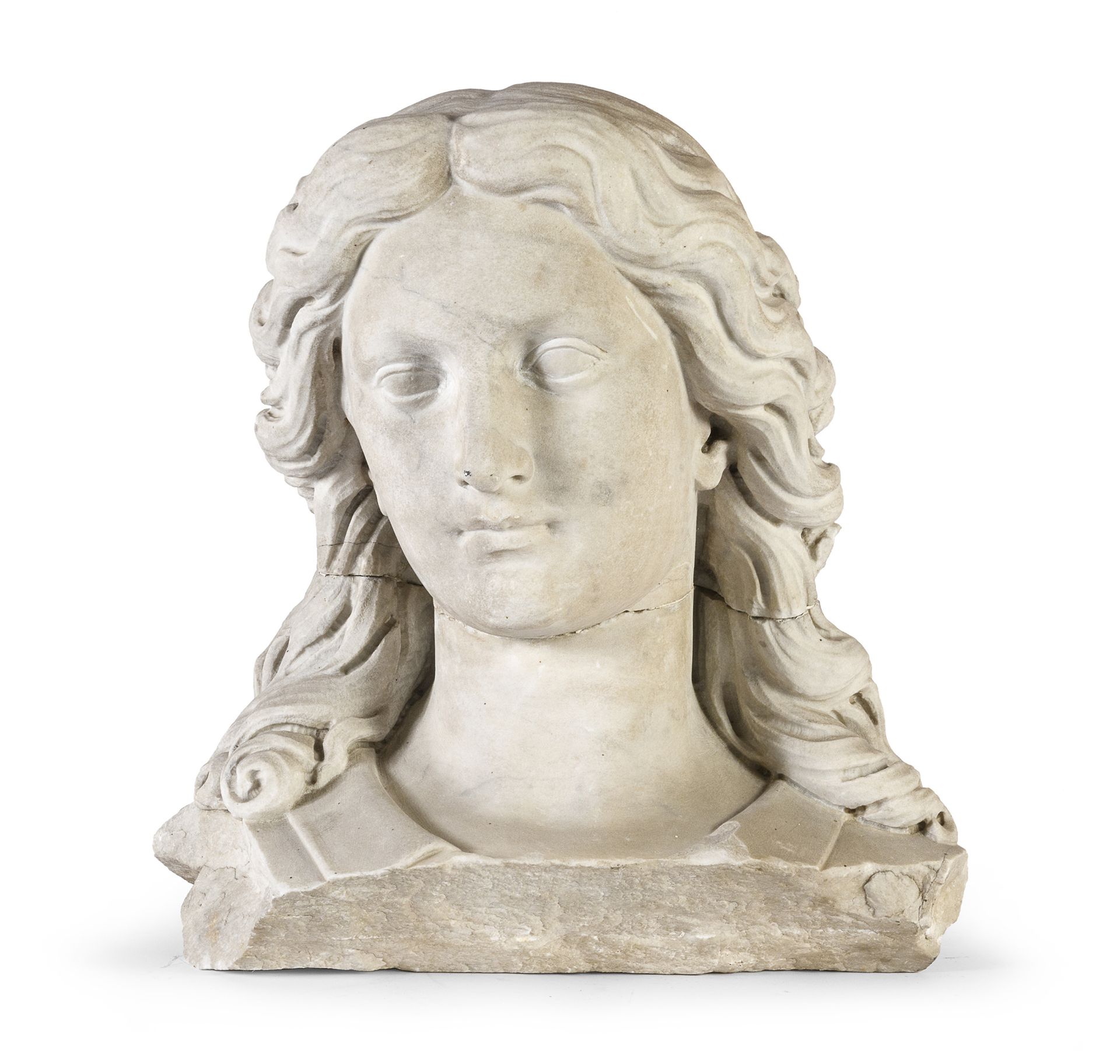 ITALIAN WHITE MARBLE SCULPTURE 18TH CENTURY