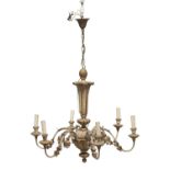 LACQUERED WOOD CHANDELIER END OF THE 19TH CENTURY