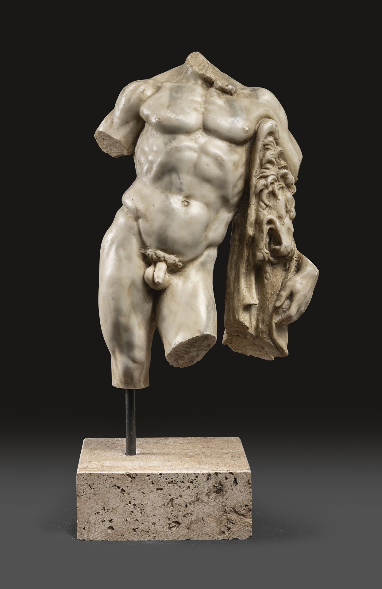 MARBLE DUST TORSO OF APOLLO EARLY 20TH CENTURY