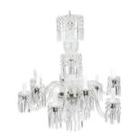 CUT GLASS CHANDELIER EARLY 20TH CENTURY