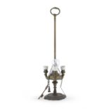 BRASS OIL LAMP END OF 19TH CENTURY