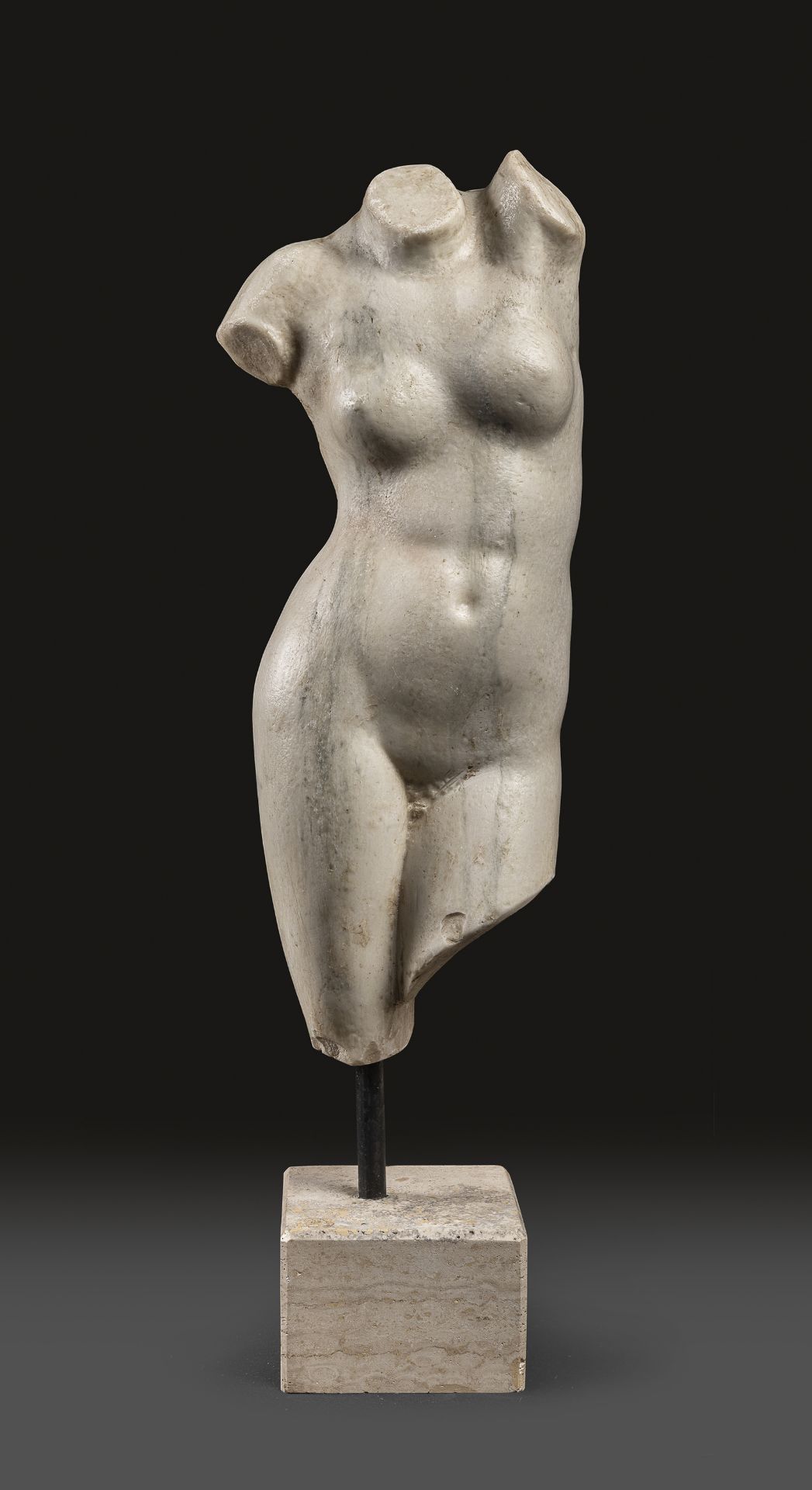 MARBLE DUST VENUS TORSO EARLY 20TH CENTURY