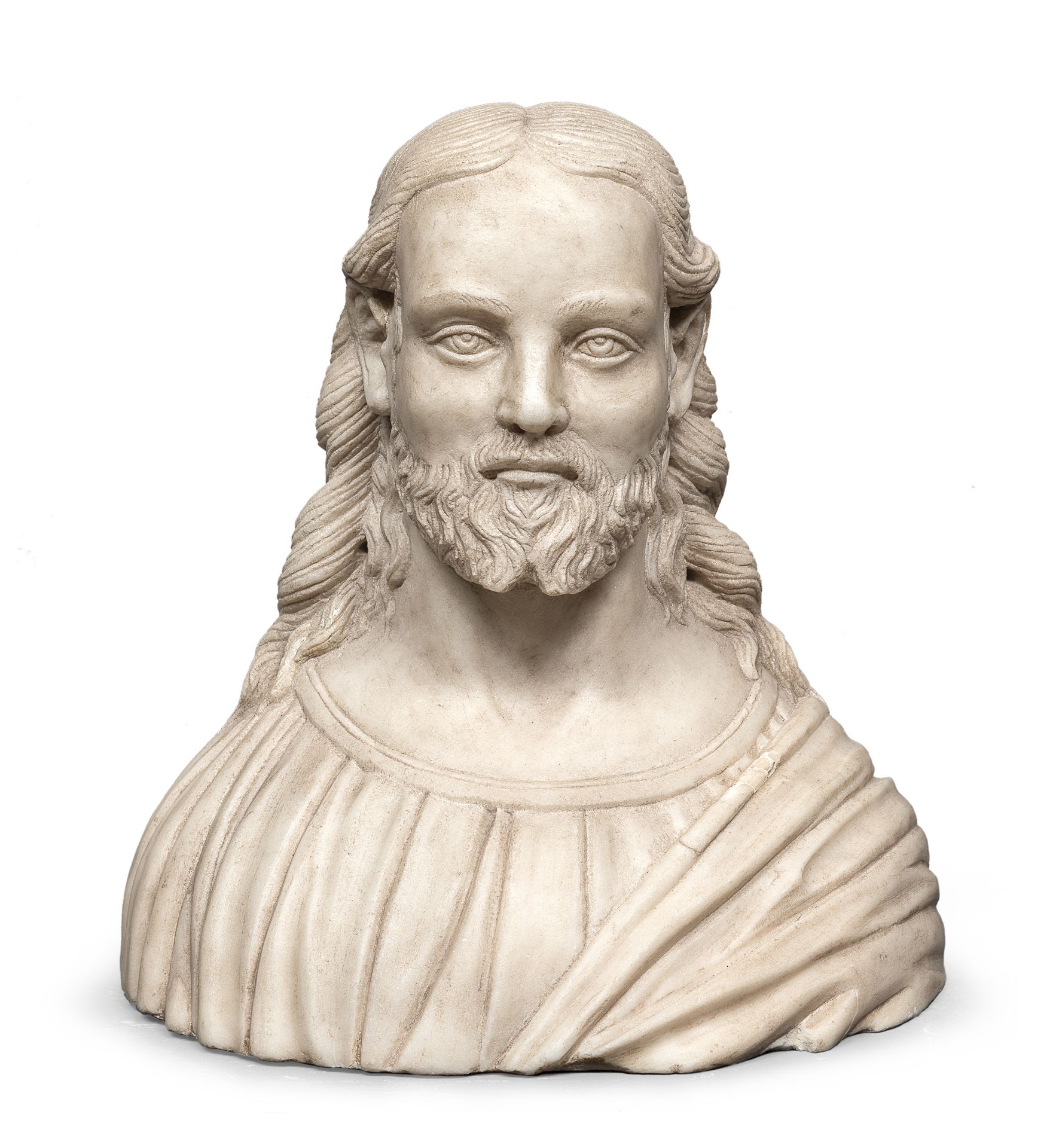FLORENTINE MARBLE BUST OF CHRIST 16TH CENTURY