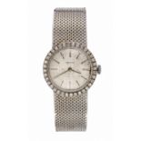 WHITE GOLD ZENITH WOMEN'S WRIST WATCH