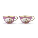 PAIR OF PORCELAIN CUPS PARIS EARLY 19TH CENTURY