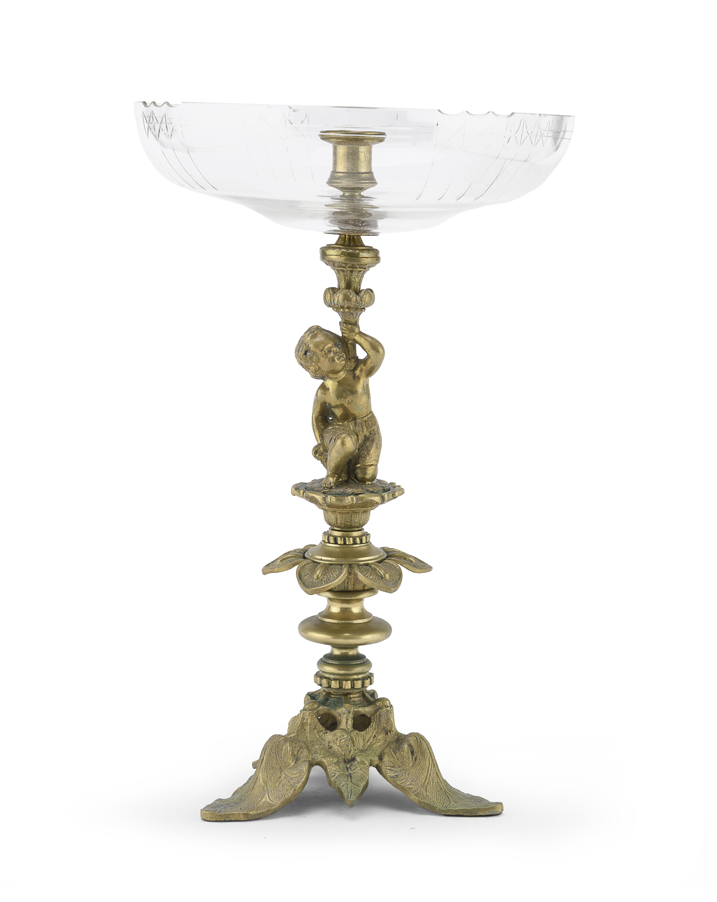 GILT BRONZE CENTERPIECE CUP LATE 19TH CENTURY