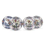 FOUR MAJOLICA DISHES FAENZA EARLY 19TH CENTURY